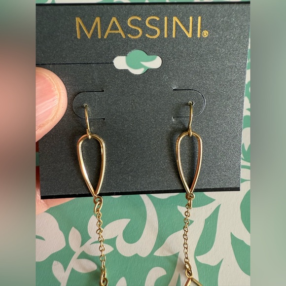 Massini gold-tone drop earrings Earrings. New with tags . - Picture 8 of 10
